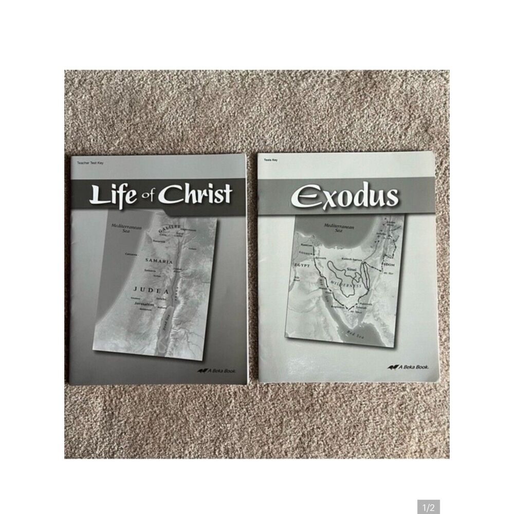Abeka Grade 7 Bible Exodus Life of Christ Test Keys Homeschool Teacher New
